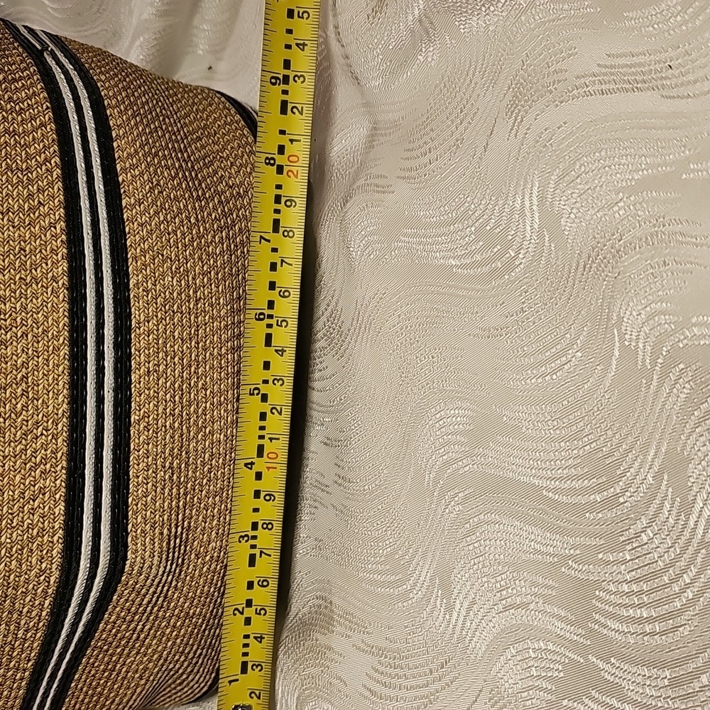 Eric Javits New York woven straw leather trim bag - Picture 5 of 10